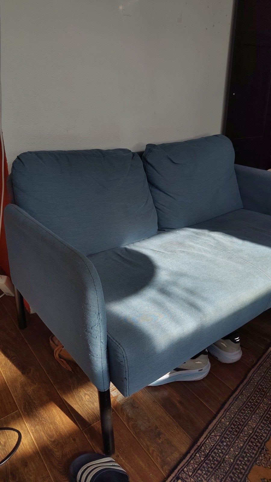 IKEA GLOSTAD 2-zitsbank - Gebruikt met vlekken en schade, Ophalen, Gebruikt, 150 tot 200 cm, Tweepersoons