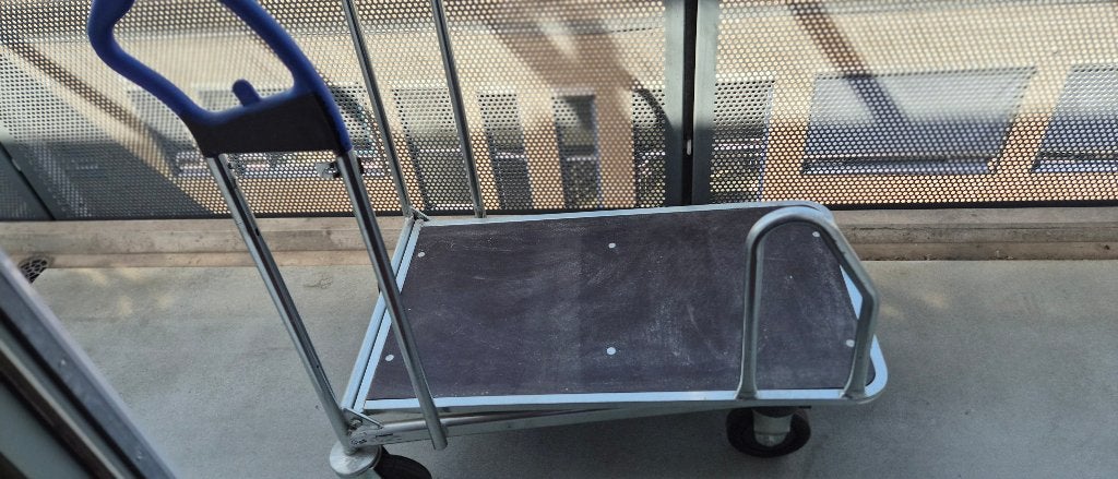 Fetra magazijnwagen / platformwagen met klapbare duwbeugel, 100 liter of meer, Ophalen, Gebruikt, Transportkar