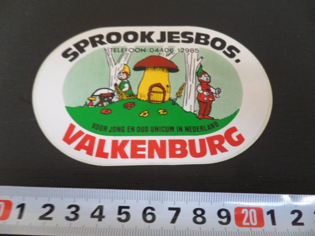 sticker Valkenburg Sprookjesbos voor jong en oud, Verzamelen, Ophalen, Zo goed als nieuw