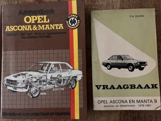 2x Opel Ascona en Manta handboeken voor maar, Auto diversen, Handleidingen en Instructieboekjes, Ophalen of Verzenden