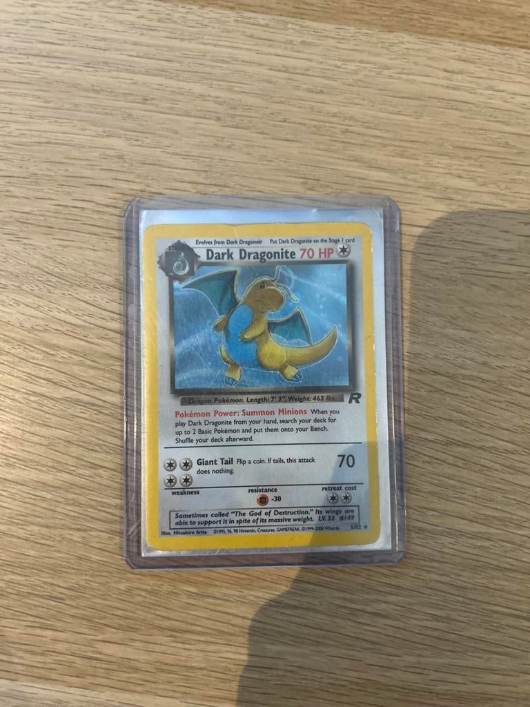 Dark Dragonite 70 HP Pokémon kaart (Engels), Verzenden, Gebruikt, Losse kaart