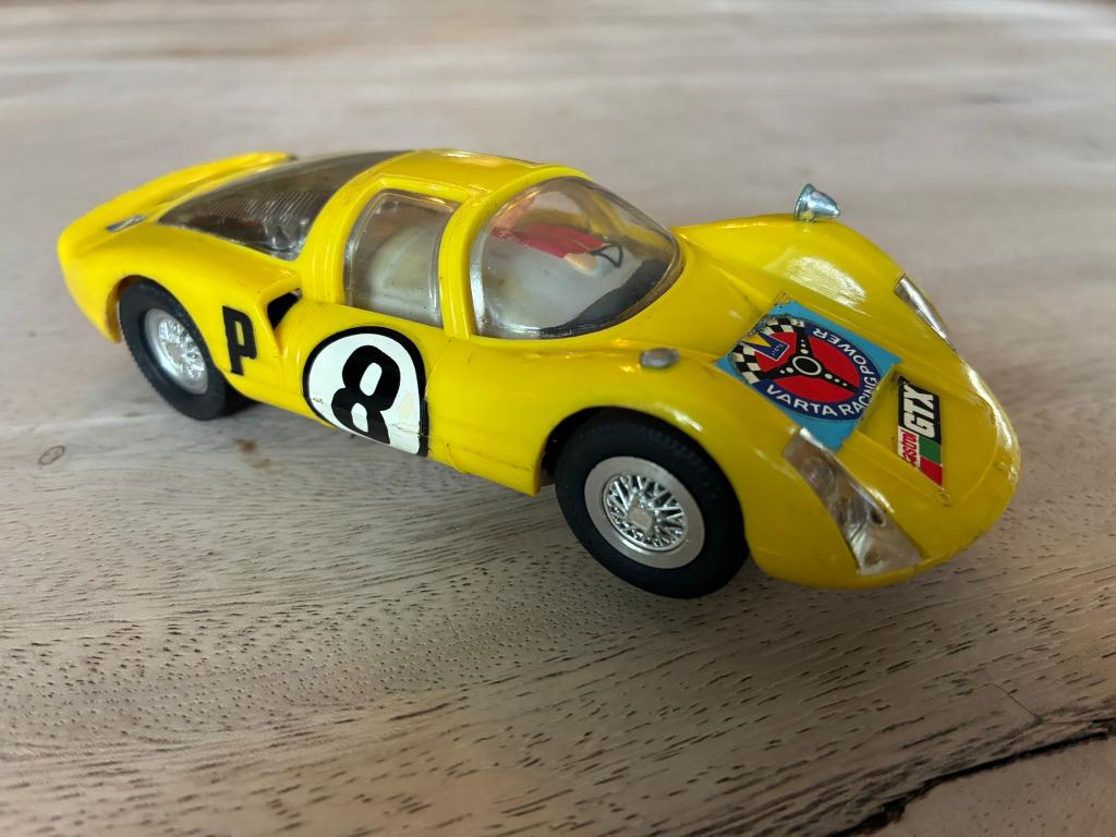 Gama 1/32 Porsche C6 (Geel), Ophalen of Verzenden, Zo goed als nieuw, Elektrisch, Overige merken