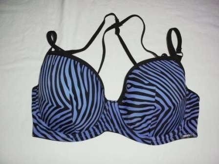 BH 75E Sapph beugelmodel blauw-zwart gestreept prima staat, Sapph, Ophalen of Verzenden, Blauw, BH