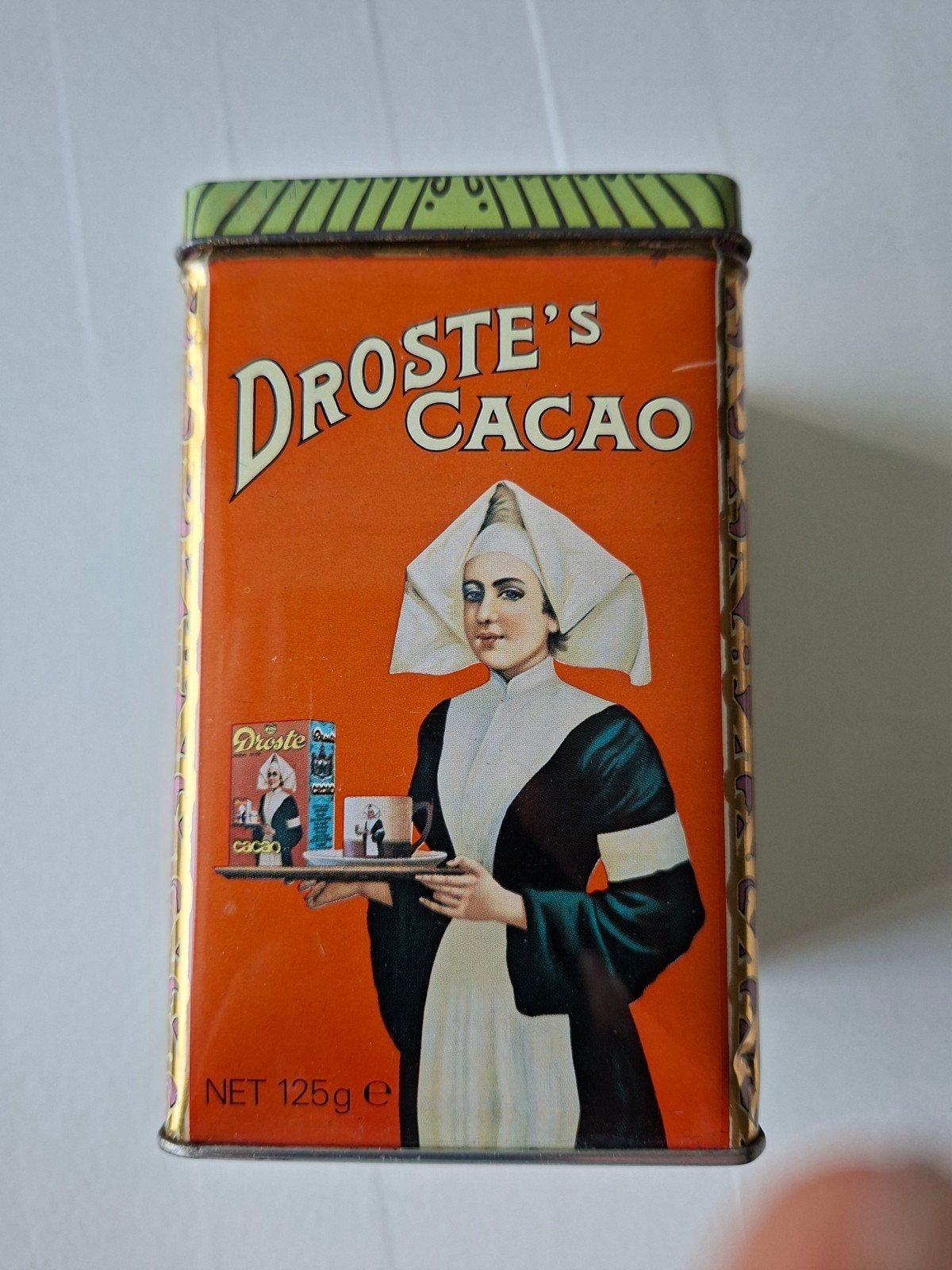 Droste cacoa blik, Verzamelen, Blikken, Ophalen of Verzenden, Gebruikt, Overige, Droste