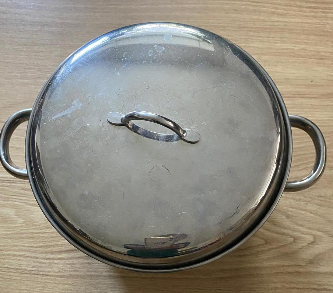 Soeppan RVS, Gebruikt, Ophalen of Verzenden, Rvs, Kookpan