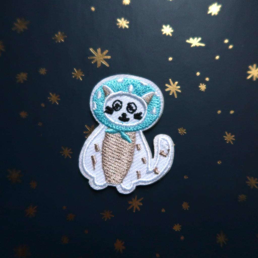 Kat opstrijkplaatje Patch Badge Applique, Verzenden, Nieuw, Overige applicaties