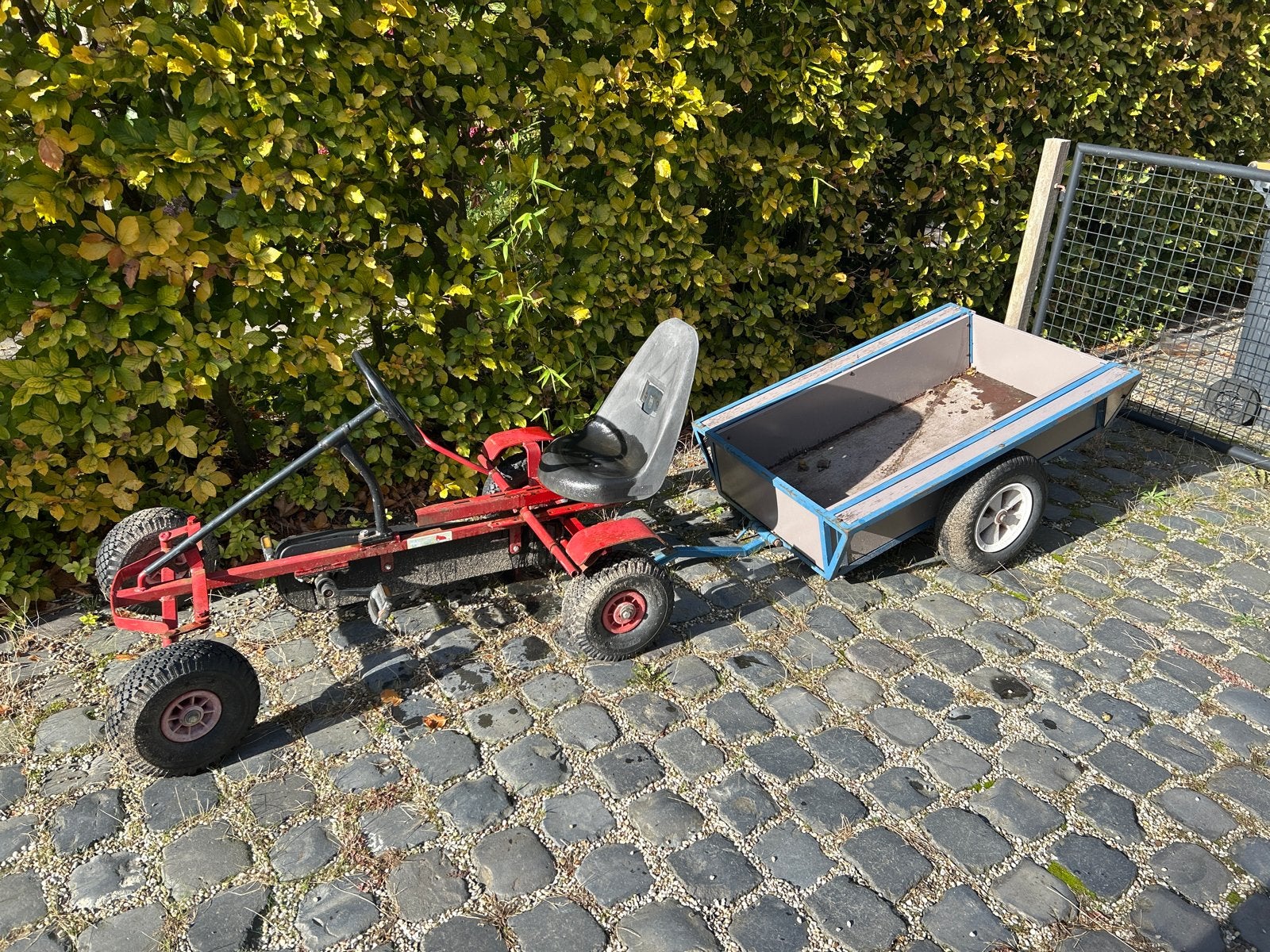 Rode skelter met aanhanger - Gebruikt, Ophalen, Gebruikt, Trapvoertuig