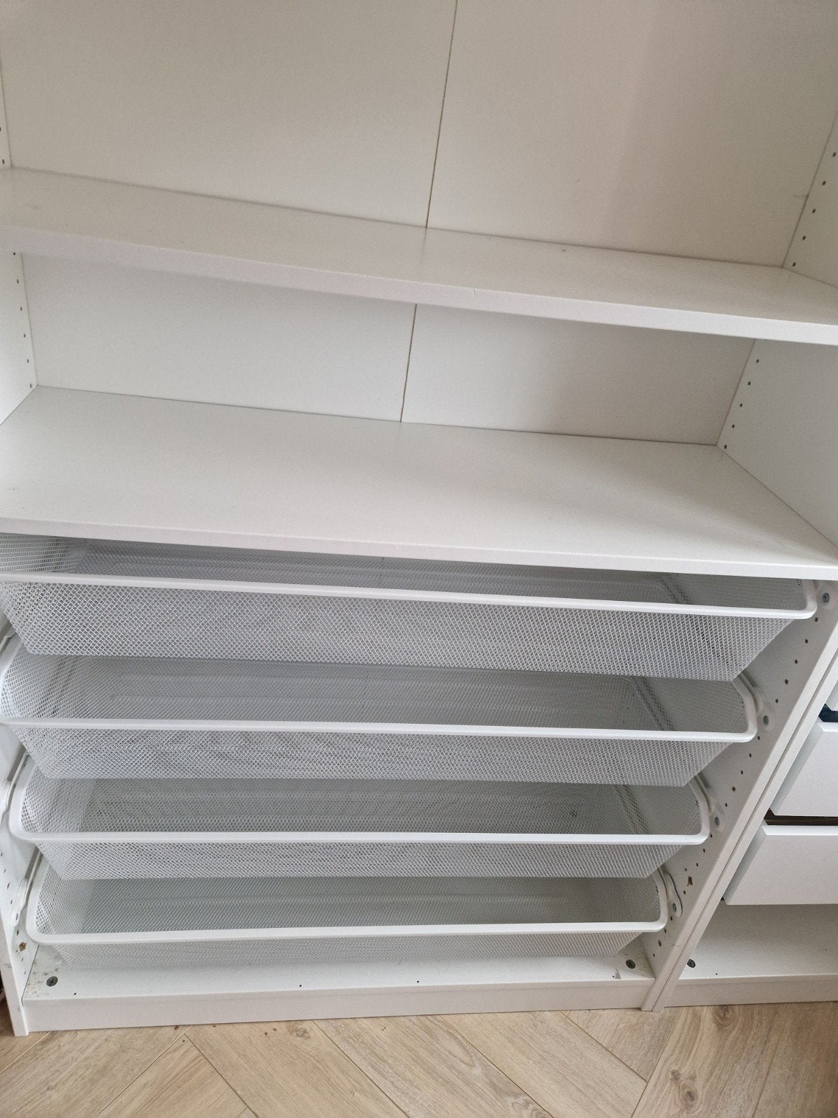 4x IKEA KOMPLEMENT Fijn draadmand wit 100x35cm, Ophalen, Gebruikt