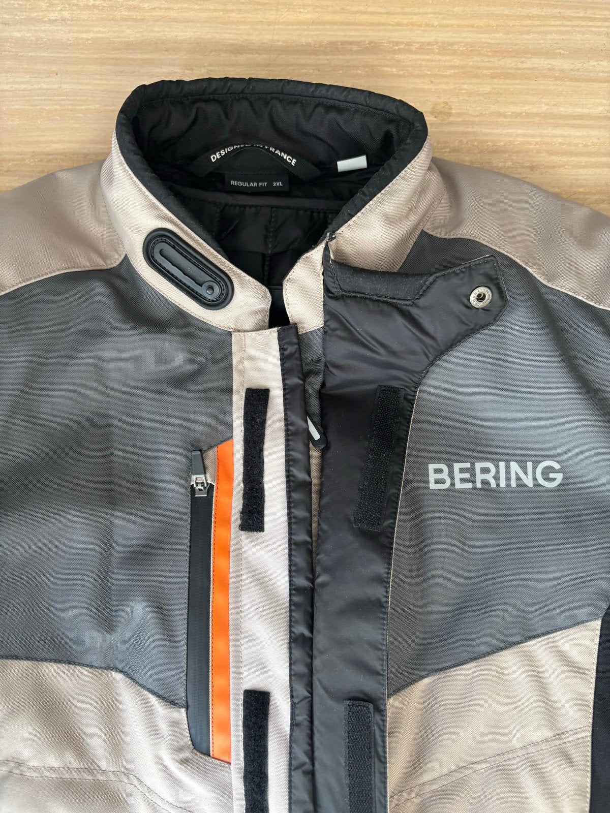 Bering motorjas textiel 3XL - Grijs/Zwart/Oranje, Motoren, Kleding | Motorkleding, Ophalen of Verzenden, Tweedehands, Heren, Jas | textiel