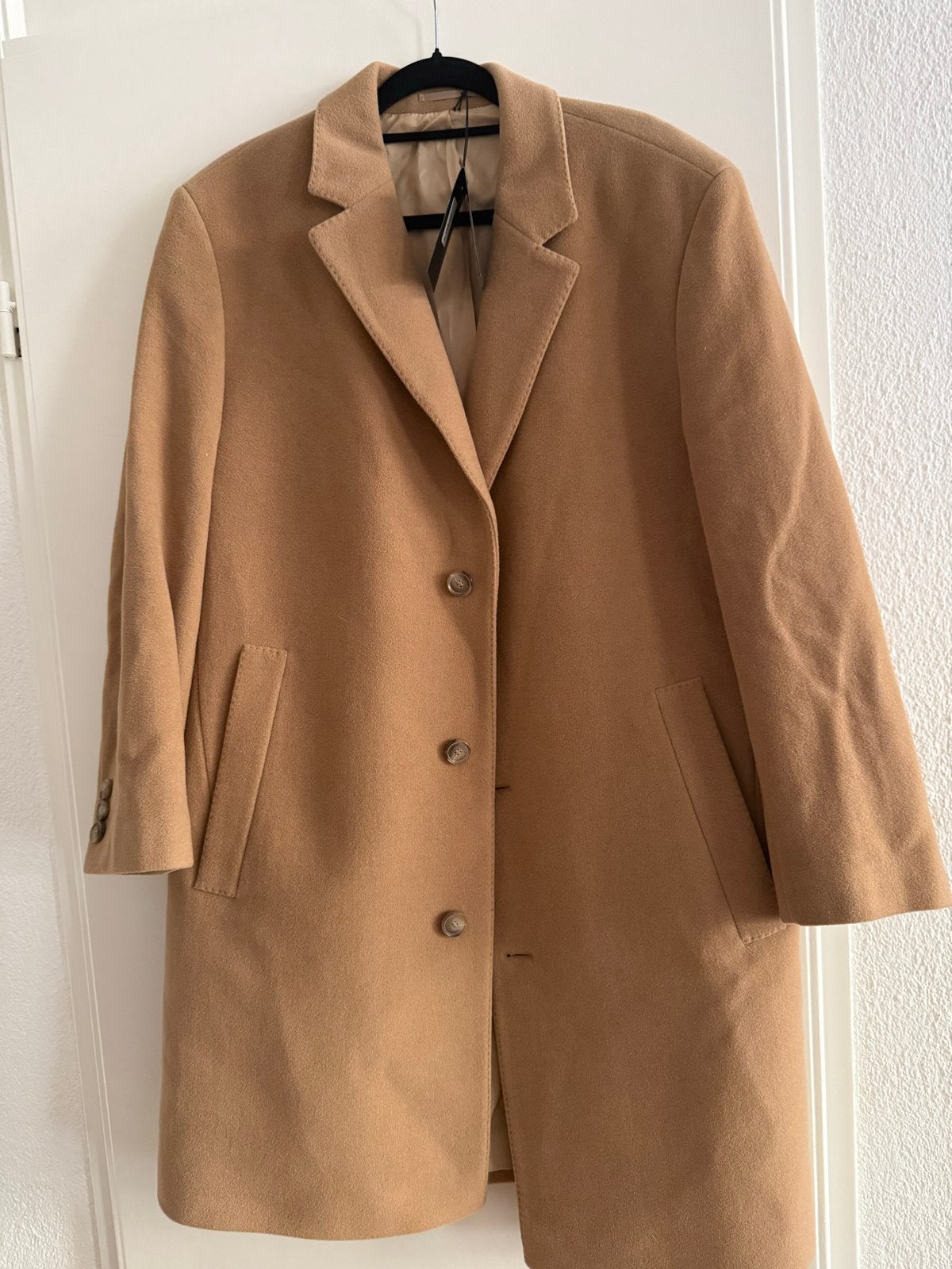 Nieuwe camelkleurige wollen jas - Stratus, Ophalen of Verzenden, Nieuw, Maat 46/48 (XL) of groter, Beige
