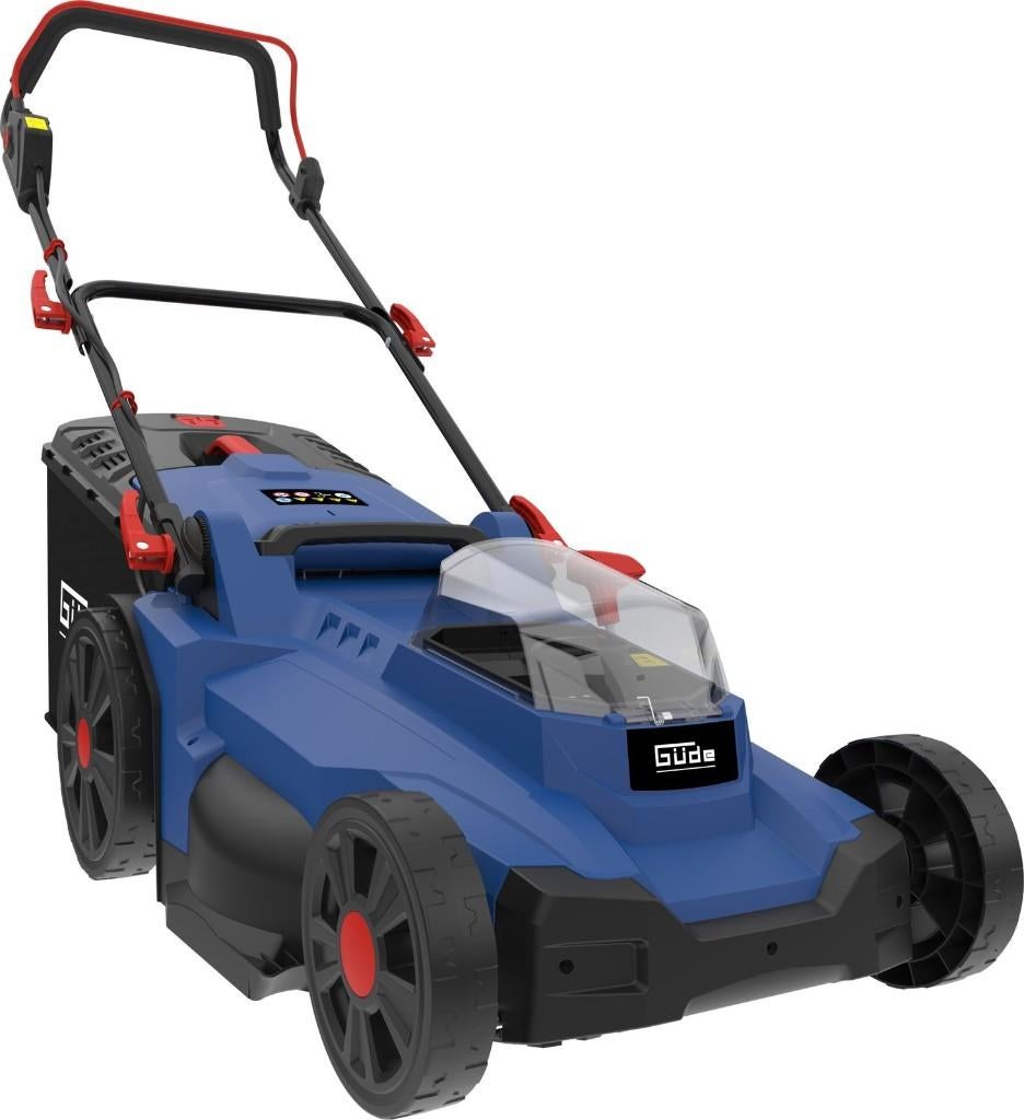 Gude Accu grasmaaier 43 cm mulchen opvangen!!, Tuin en Terras, Grasmaaiers, Ophalen, Cirkelmaaier, Accu-grasmaaier, Nieuw