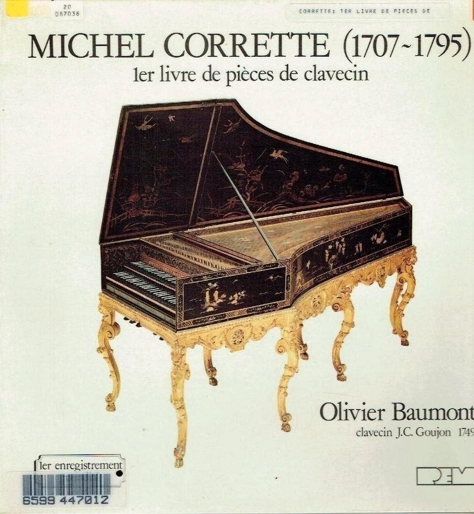 Michel Corrette Olivier Baumont–Livre de Pieces de Clavecin, Kamermuziek, Verzenden, Zo goed als nieuw, 12 inch