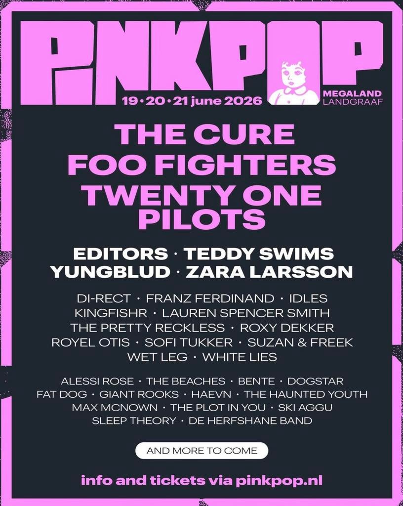 Pinkpop 2026, Tickets en Kaartjes, Evenementen en Festivals, Twee personen