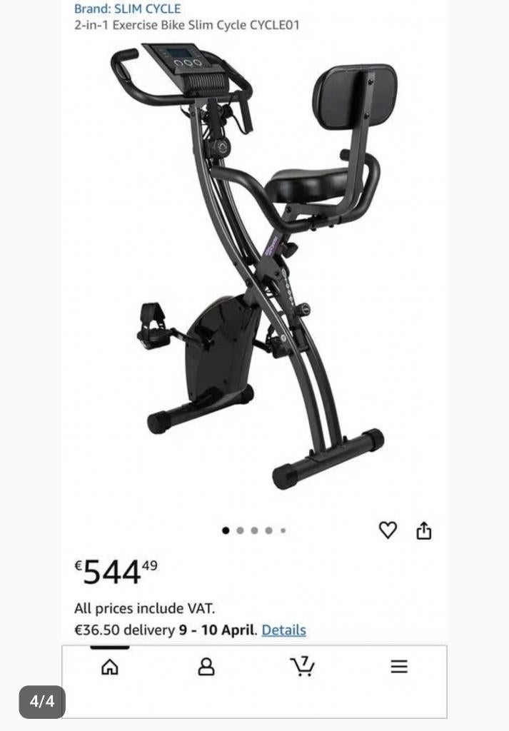 Slim Cycle hometrainer fiets, Sport en Fitness, Ophalen, Gebruikt, Overige typen, Overige merken