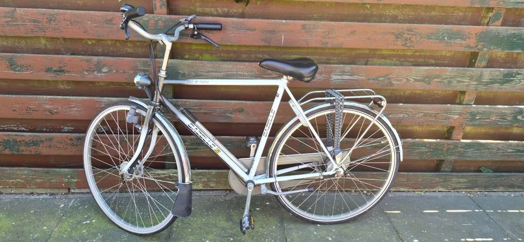 €75,-Gazelle Tour de France fiets met fietspomp 3 versnellin, Gebruikt, Versnellingen, Gazelle, 56 cm of meer