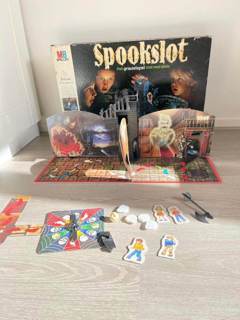 Spookslot MB Spellen - Retro Vintage Bordspel, Drie of vier spelers, Ophalen of Verzenden, Gebruikt