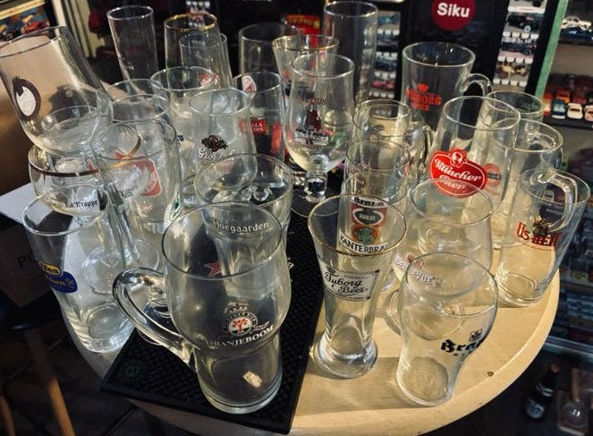 2 dozen vol  bier glazen ophalen, Ophalen, Zo goed als nieuw, Bierglas