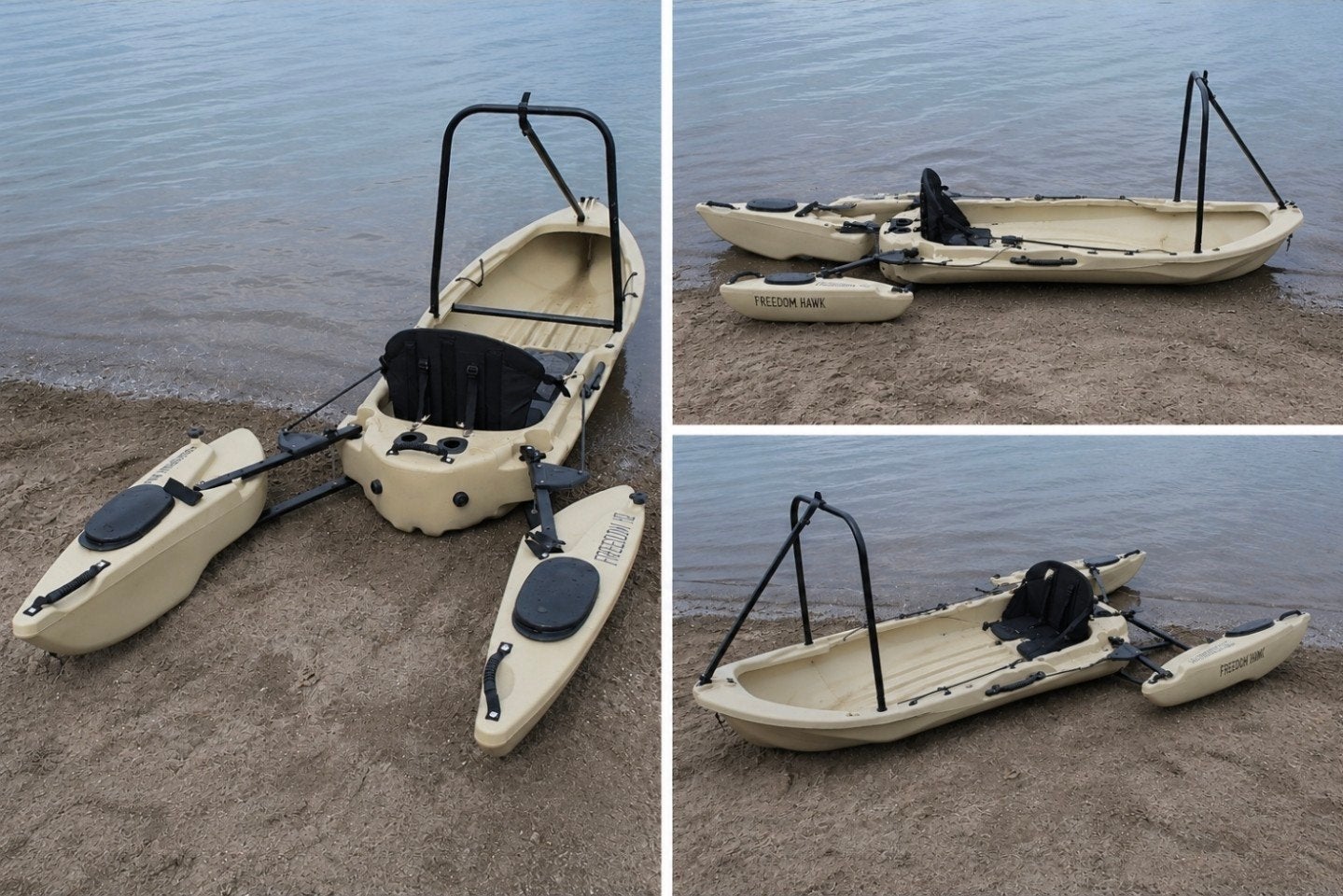 Freedom Hawk 14 Kajak met optie voor elektromotor/transducer, Ophalen