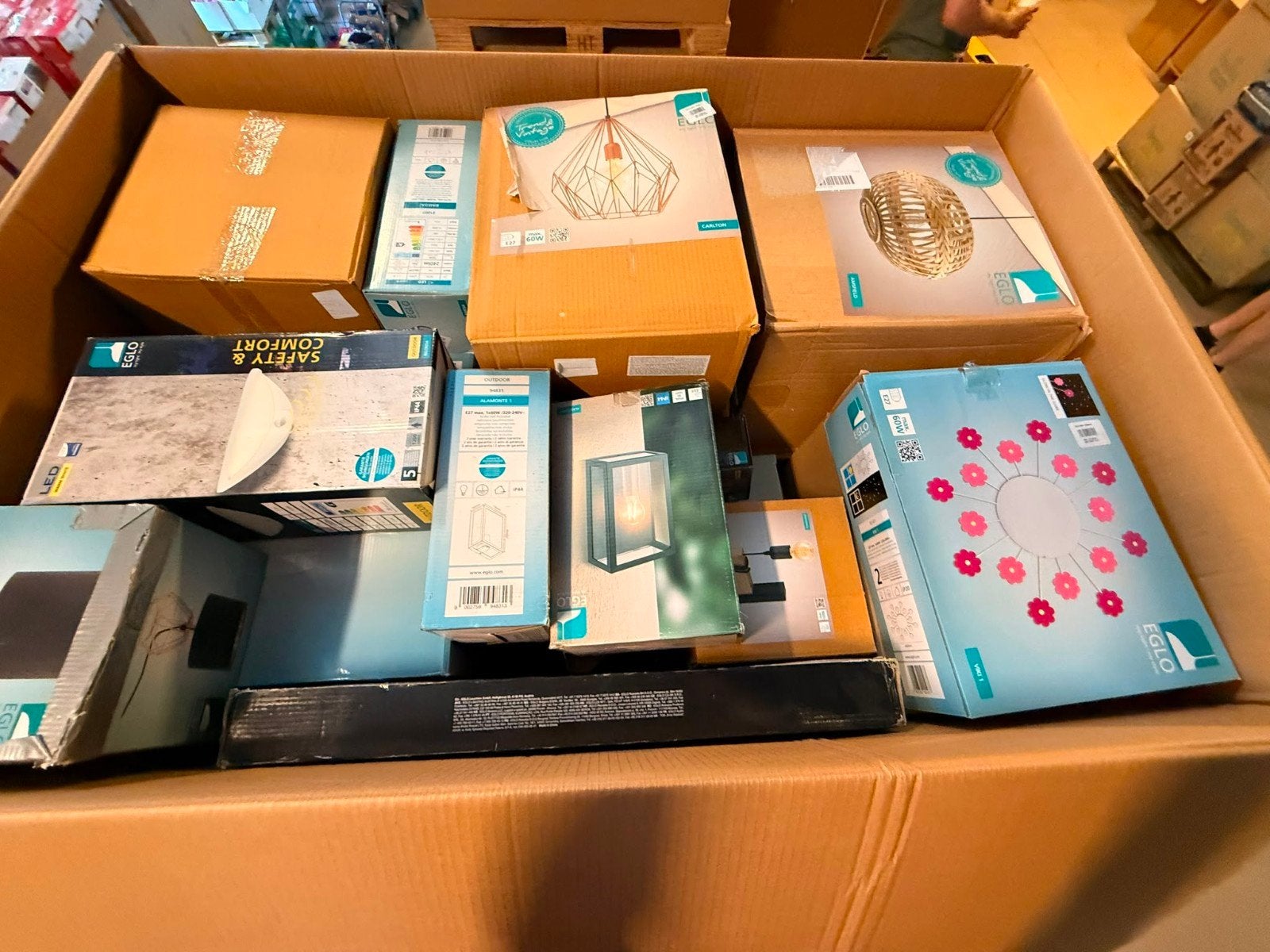 Partij lampen: Lucide, Eglo, Philips en meer (pallets), ., Ophalen of Verzenden, Zo goed als nieuw, .