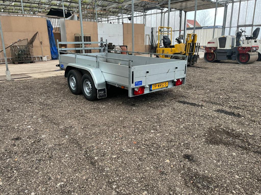 Robuuste dubbelassige aanhangwagen - Zo goed als nieuw, Auto diversen, Aanhangers en Bagagewagens, Zo goed als nieuw, Ophalen of Verzenden