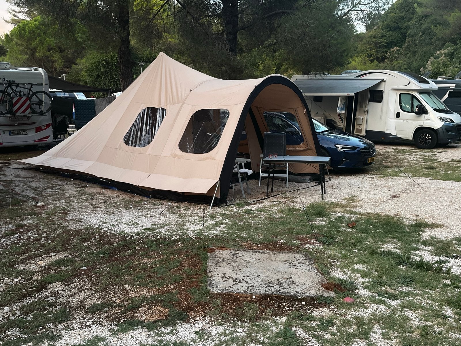 Redwood maclura390 (4 persoons), Caravans en Kamperen, Ophalen, Zo goed als nieuw, Tot en met 4