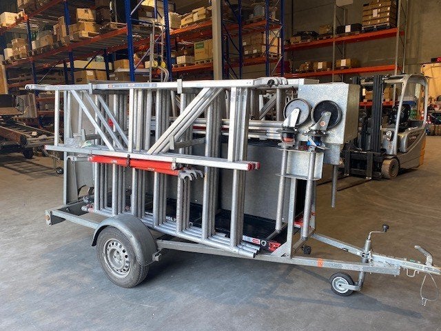 Altrex Rolsteiger met aanhanger, Ophalen, Gebruikt, Rolsteiger of Kamersteiger, 5 meter of hoger