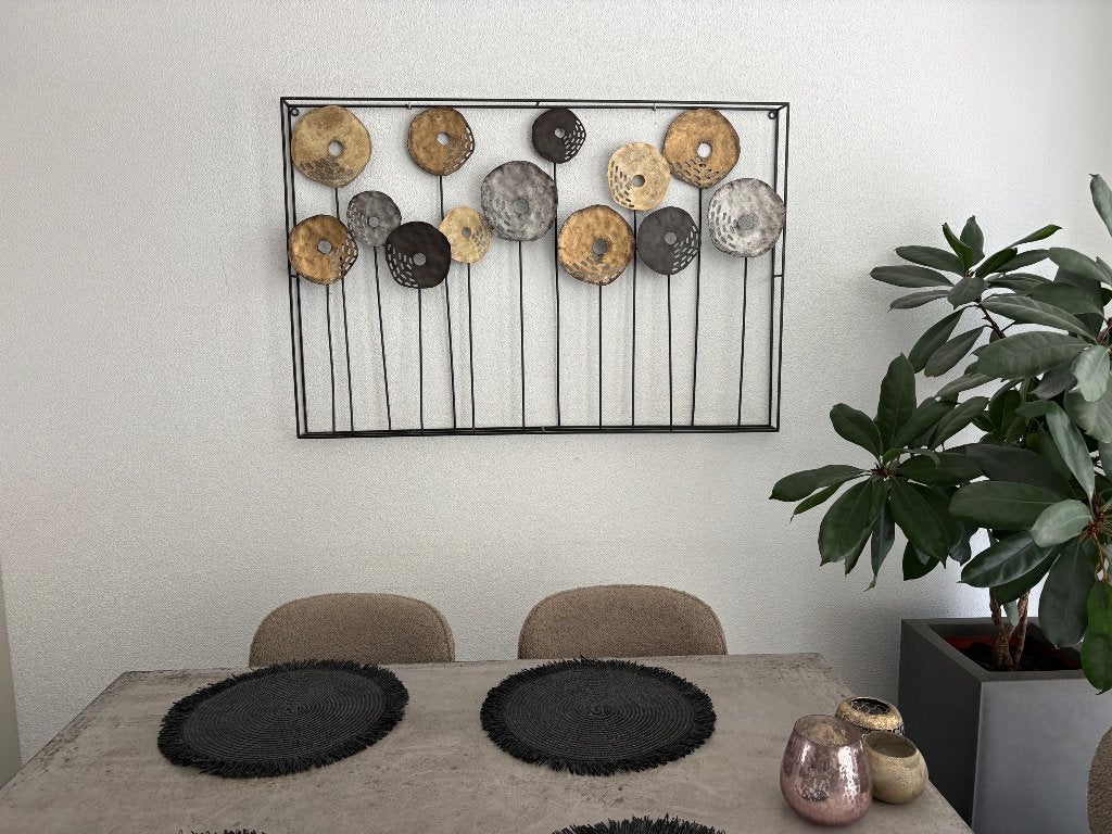 Wanddecoratie (Metaal), Ophalen, Metaal, 80 cm, Meerkleurig