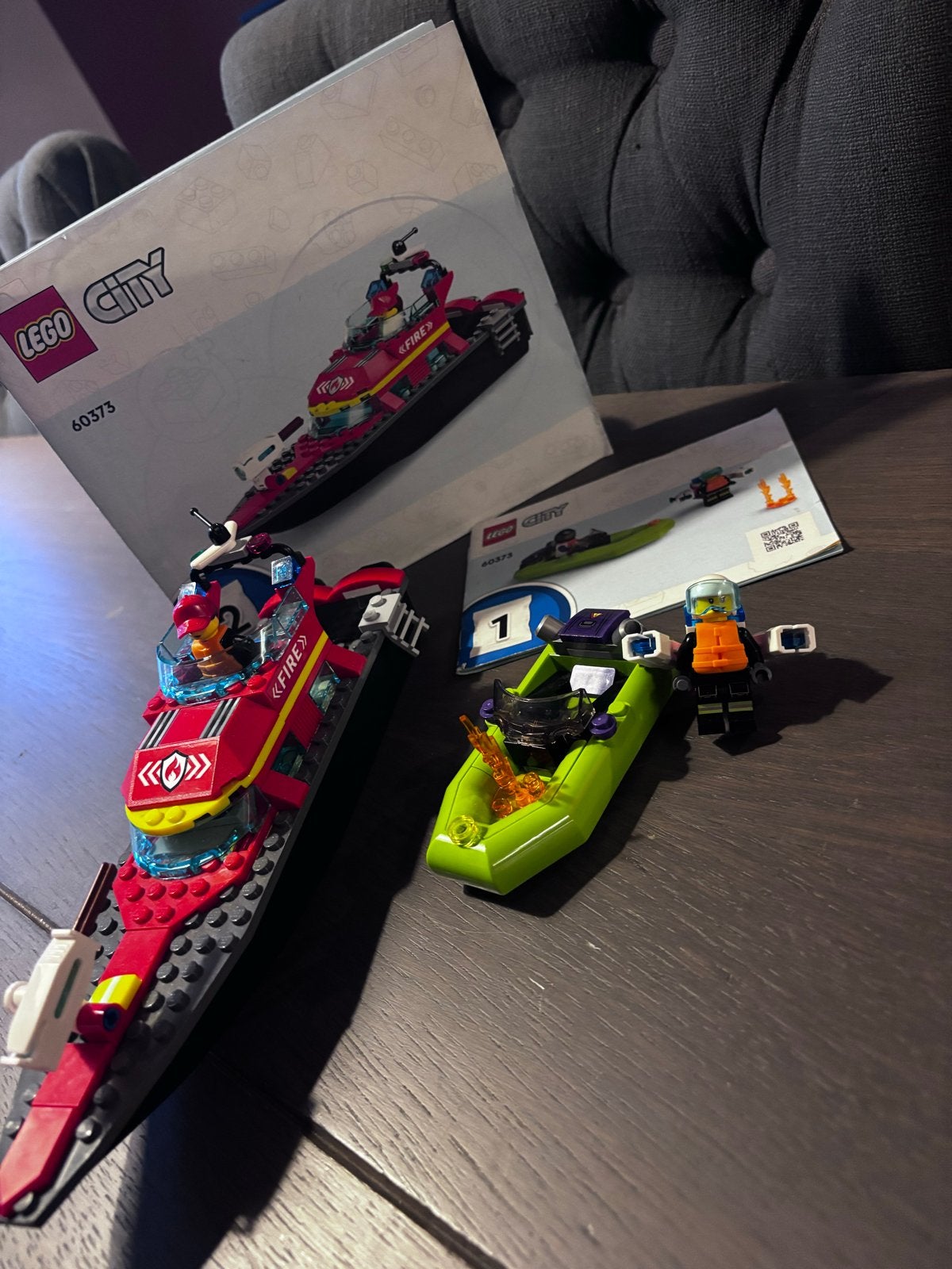 Lego City Brandweer Hovercraft en Reddingsboot Set 60373, City, Lego, Ophalen of Verzenden, Zo goed als nieuw