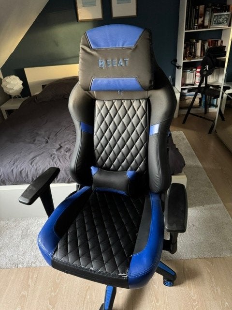 Ergonomische Gamestoel SEAT - Verstelbaar en comfortabel, Ophalen, Gebruikt, Zwart, Ergonomisch