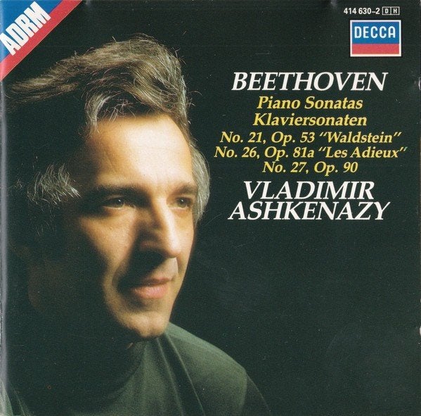BEETHOVEN Piano sonatas no. 21 & 26 CD ASHKENAZY DECCA ZGAN, Ophalen of Verzenden, Classicisme, Zo goed als nieuw, Kamermuziek