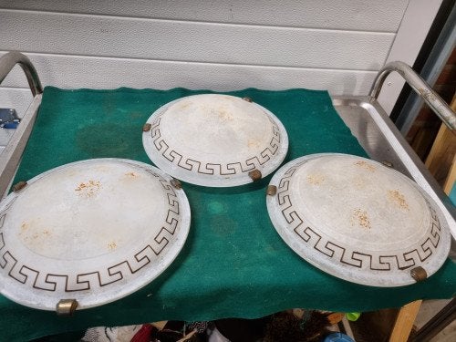 plafond lampen rond versace 2 stuks, Ophalen of Verzenden, 'T Olde Gre-j, Info@toldegrej.nl, Endepoelstraat 20f Didam