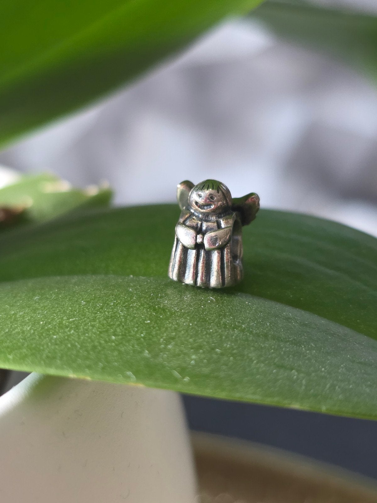 pandora engeltje, Pandora, Ophalen of Verzenden, Zo goed als nieuw, 1 bedel