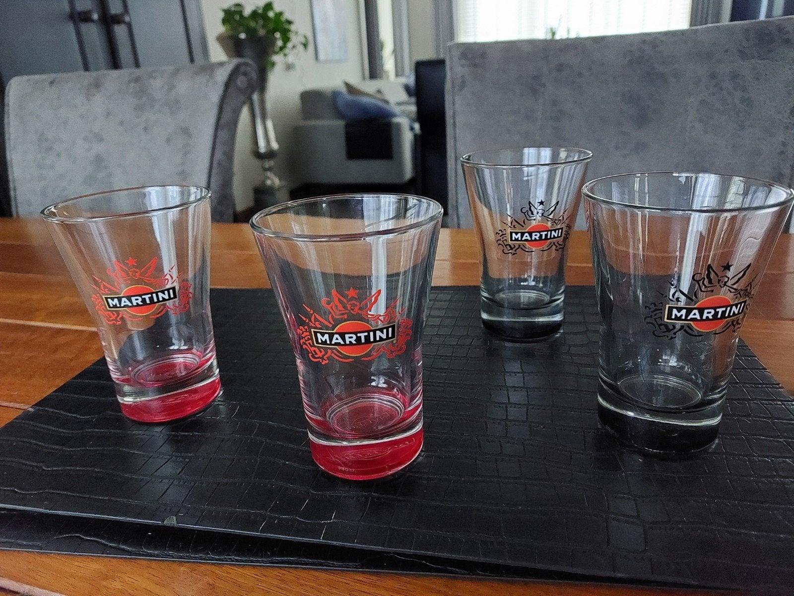 Martini glazen - set van 4, Ophalen of Verzenden, Zo goed als nieuw, Meerkleurig, Overige merken