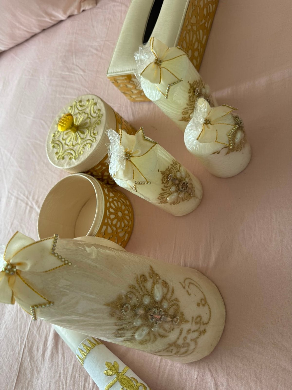 Complete Henna Set - Zo goed als nieuw, Ophalen of Verzenden, Goud, Textiel, Oosters