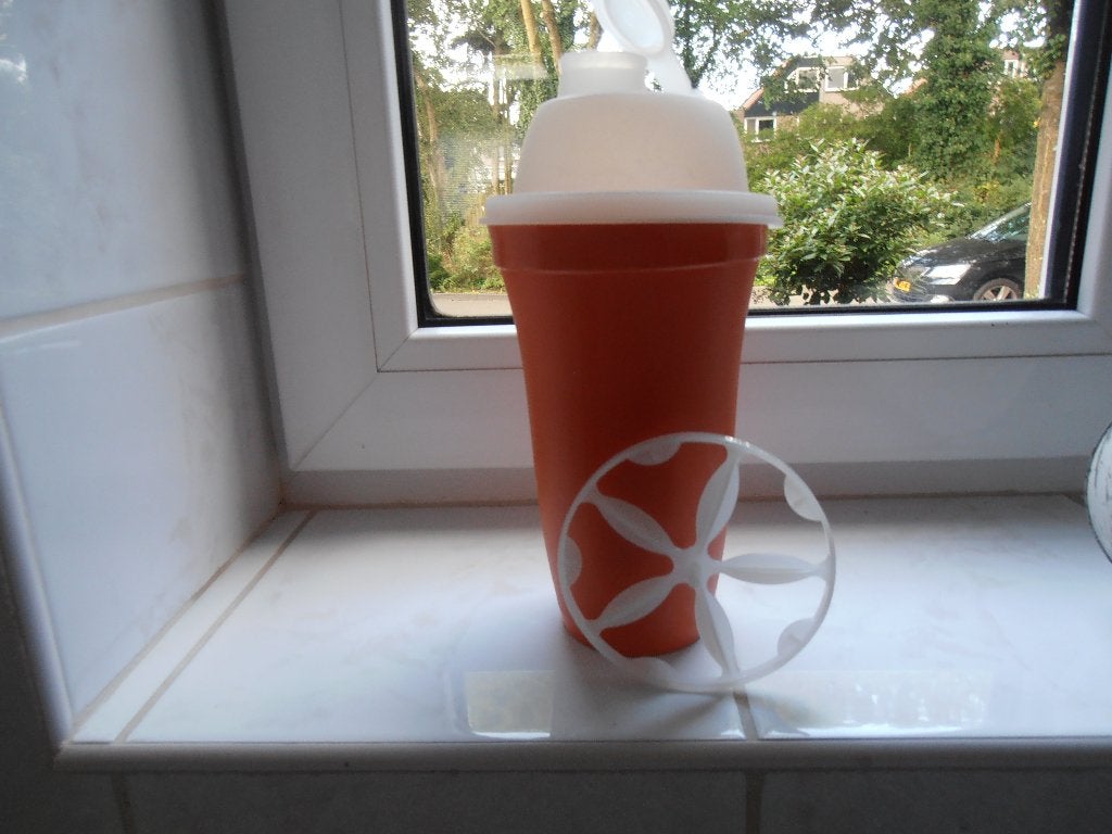 Tupperware coctail shaker 844-14     1970, Ophalen of Verzenden, Zo goed als nieuw, Oranje