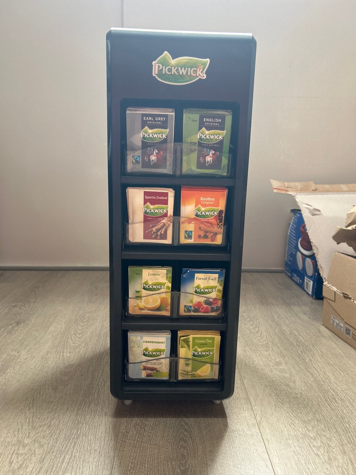 Pickwick theezakjes houder - ideaal voor kantine/koffiehoek, Ophalen, Gebruikt