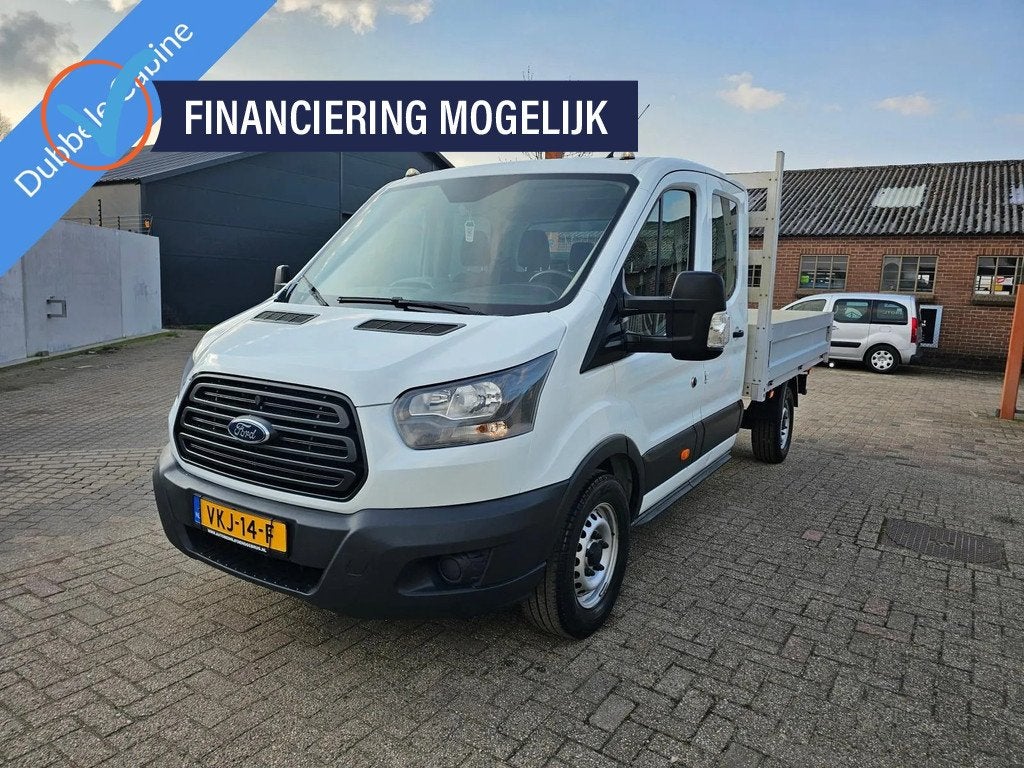 Ford Transit Pick-up,Apk,Nap,Dubbelcabine (bj 2019), Stof, 4 cilinders, 7 stoelen, Wit