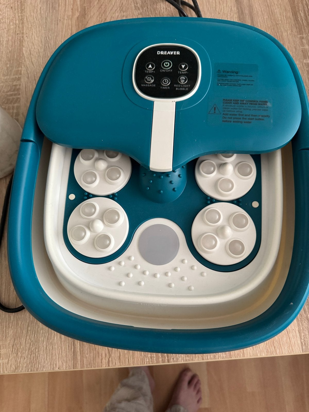 Voetenbad met massage en verwarming, Ophalen, Zo goed als nieuw, Hand- en Voetverzorging