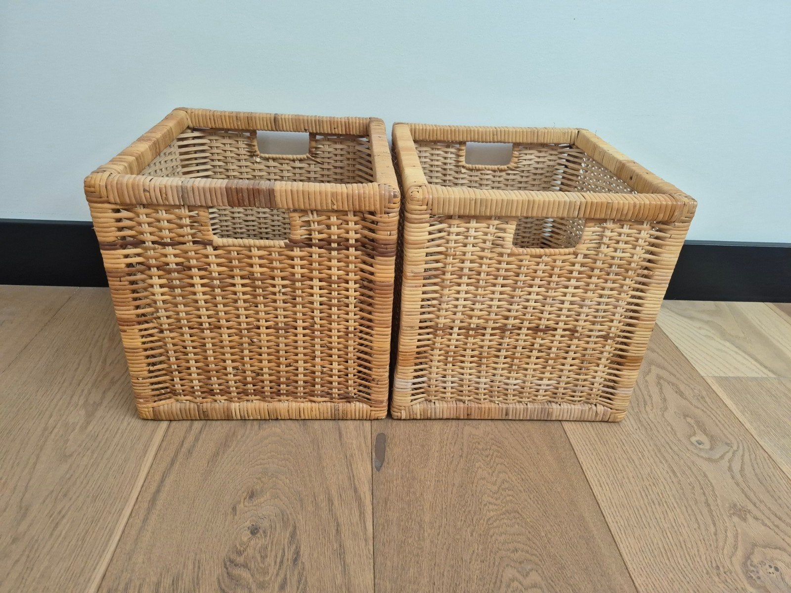2x Rotan IKEA Bakken - Handige Opbergmanden kallax Branas, Huis en Inrichting, Woonaccessoires | Schalen en Manden, Ophalen, Mand