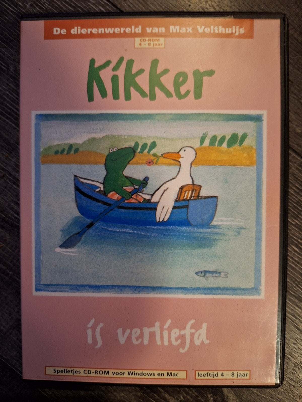 Kikker is verliefd - CD-ROM (4-8 jaar), Amsterdam, Nederland, Puzzel en Educatief, Gebruikt, 1 speler