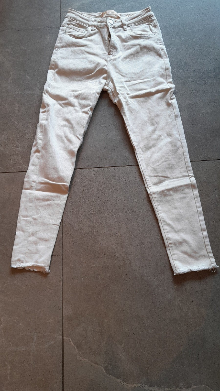 Offwhite high waist jeans van MS MISS, maat 36, Wit, MS MISS, Ophalen of Verzenden, Zo goed als nieuw