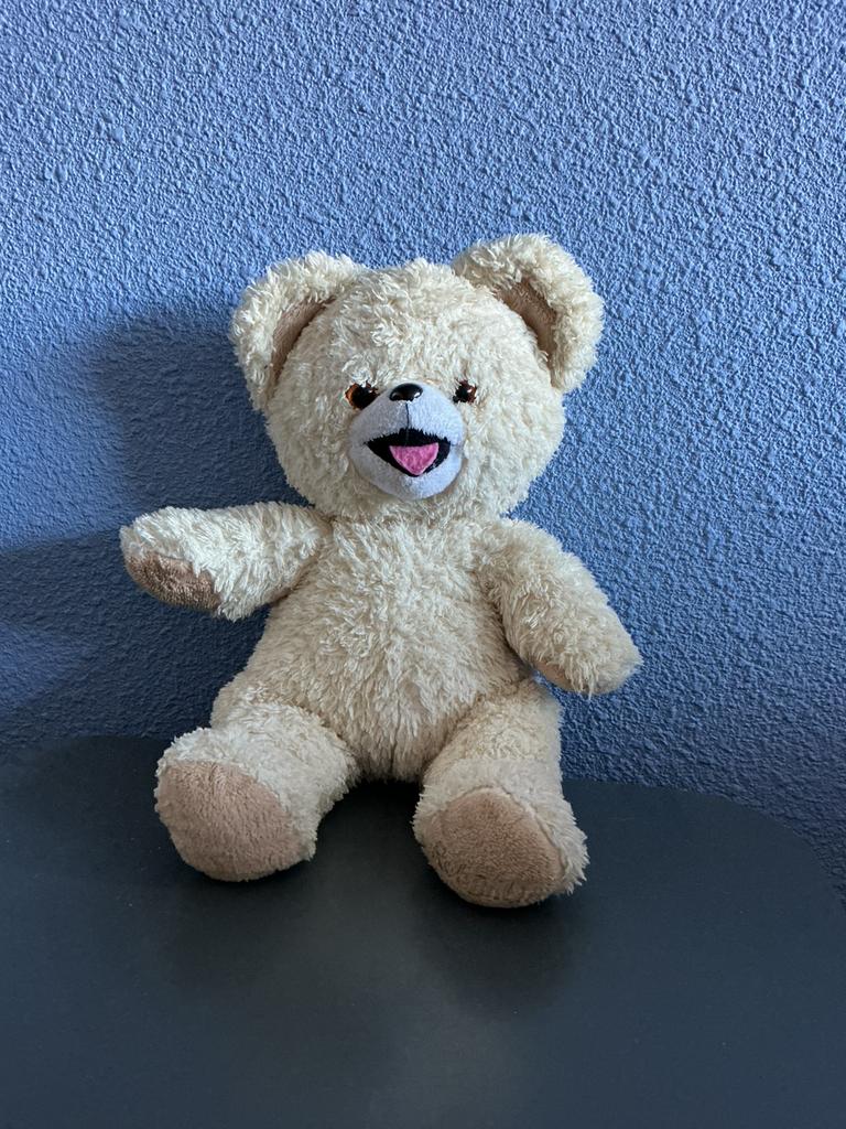 Robijn knuffelbeer kleur creme, Beer, Ophalen of Verzenden, Zo goed als nieuw, Middelgroot (20 tot 80 cm)