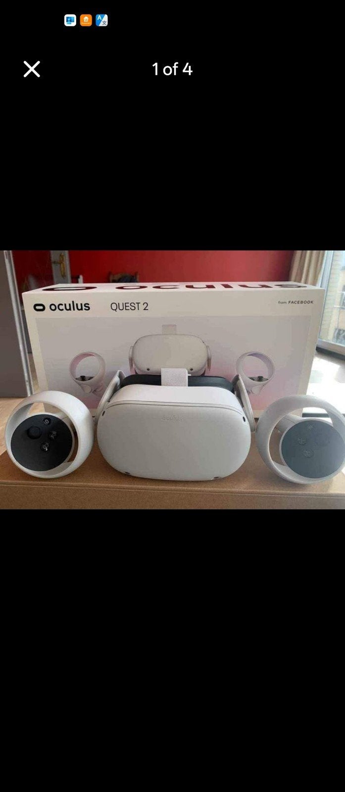 Oculus Quest 2 VR-bril met controllers en hoes, Ophalen, Zo goed als nieuw, VR-bril, Overige platformen