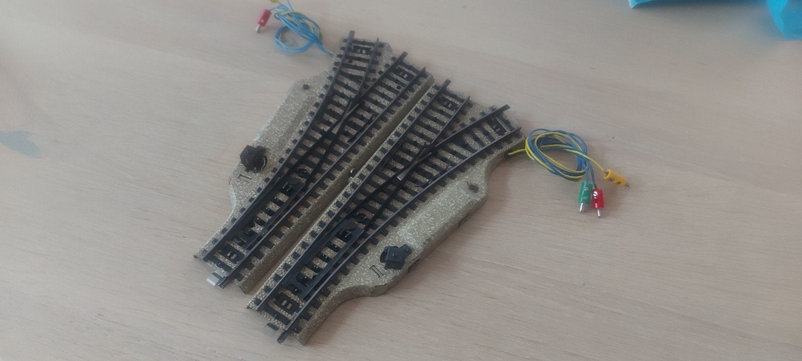 1 paar Märklin el wissels artnr 5202 m-rails, Hobby en Vrije tijd, Wisselstroom, Gebruikt, Rails, Ophalen of Verzenden