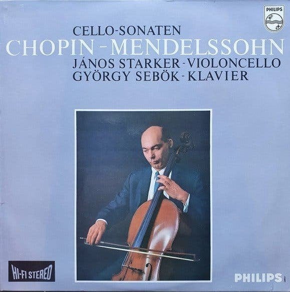 Janos Starker György Sebök Mendelssohn Chopin–Cello Sonatas, Kamermuziek, Ophalen of Verzenden, Zo goed als nieuw, 12 inch