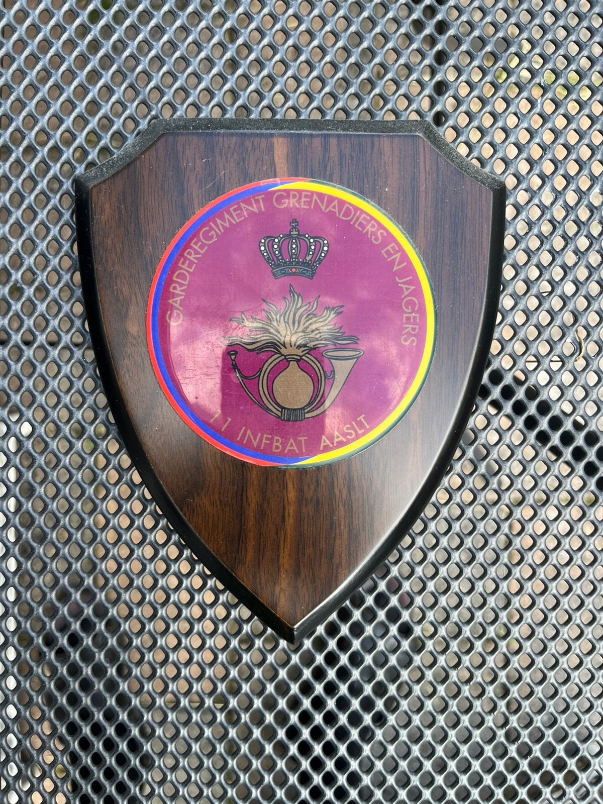 Wapenschild 11 infbat AASLT, Ophalen of Verzenden, Landmacht, Nederland, Embleem of Badge