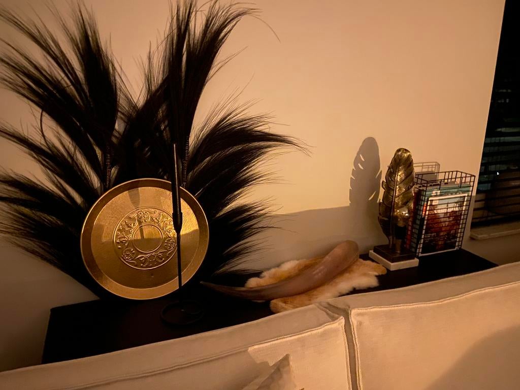 Accessoires hotel chique: konijnenvachtje, hoorn, kandelaar, Ophalen of Verzenden, Zo goed als nieuw