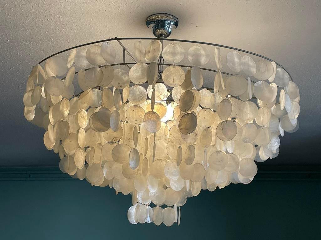 Laura Ashley kroonluchter van schelpen (<80cm), Ophalen, Zo goed als nieuw