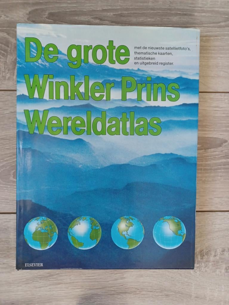 De grote Winkler Prins Wereldatlas, Boeken, Gelezen, Overige atlassen, Diverse auteurs, Ophalen of Verzenden