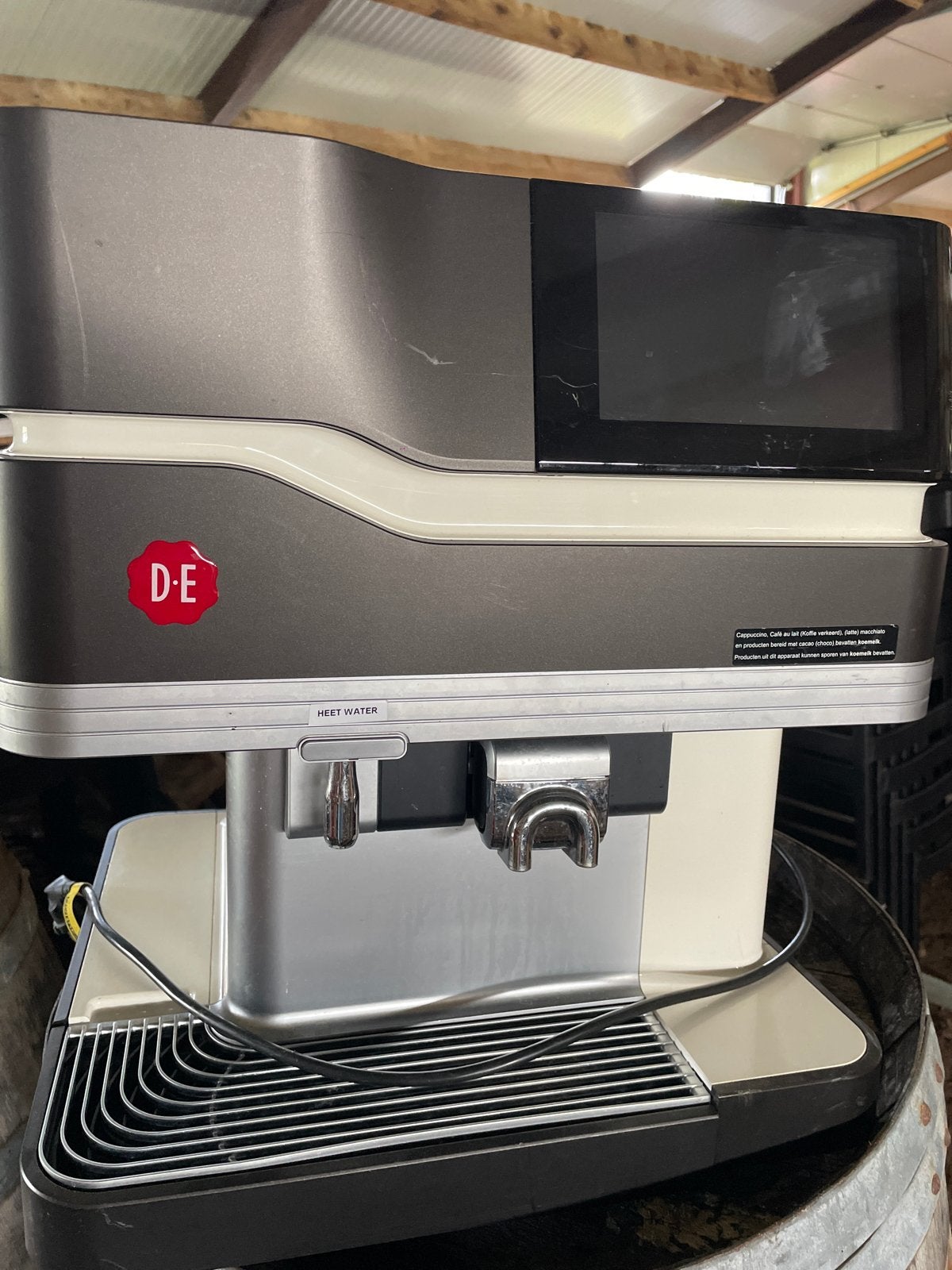 Douwe Egberts Koffiezetapparaat - prominese, Witgoed en Apparatuur, Stoompijpje, Gebruikt, Koffiemachine, Gemalen koffie